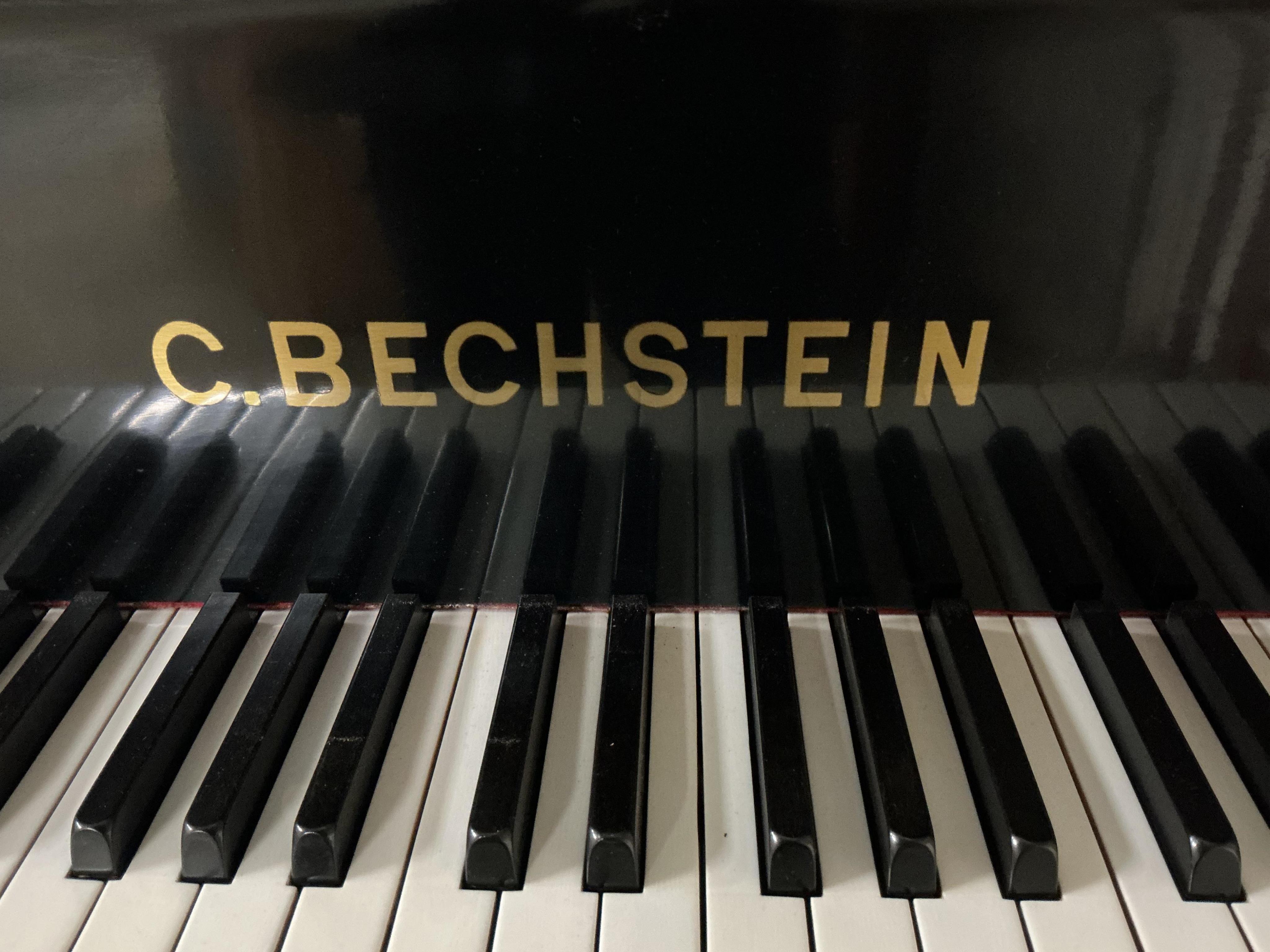 A Bechstein Model ‘A’ ebonised 5ft 8 baby grand piano c.1912, Serial no 105359 1208, retailed by Barker, London CITES Submission reference L3G698EY